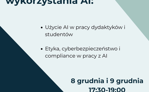 Szkolenia online: AI w studiowaniu – zapisz się!