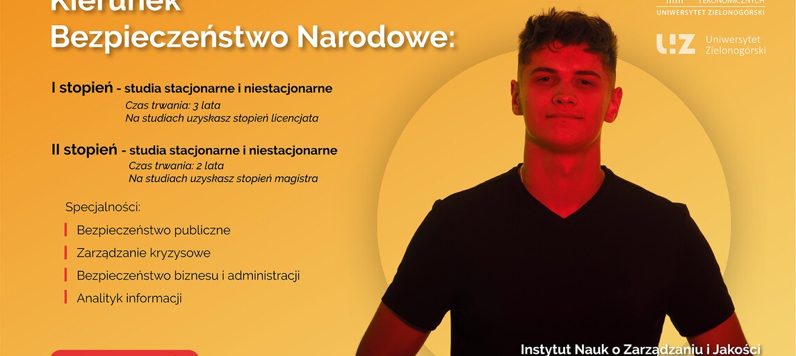 Wybierz kierunek studiów: Bezpieczeństwo Narodowe